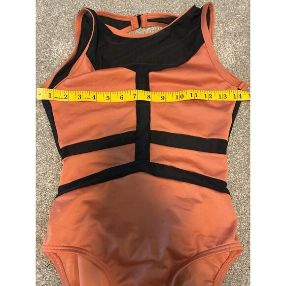 Jo & Jax Dancewear Women's Angles Leo Leotard Copper Size Adult S Cutout Back SA - Picture 6 of 6